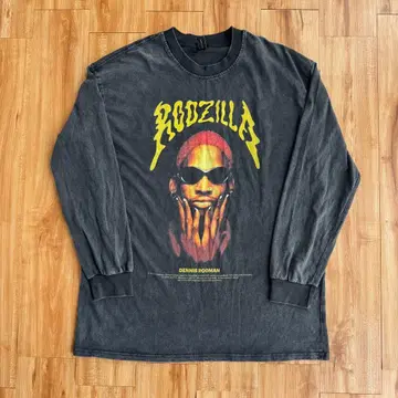 DENNIS RODMAN RODZILLA 롱 T셔츠 XL Y2K