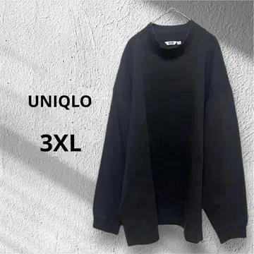 UNIQLO 3XL 블랙 오버 사이즈 긴팔 티셔츠 빅 사이즈