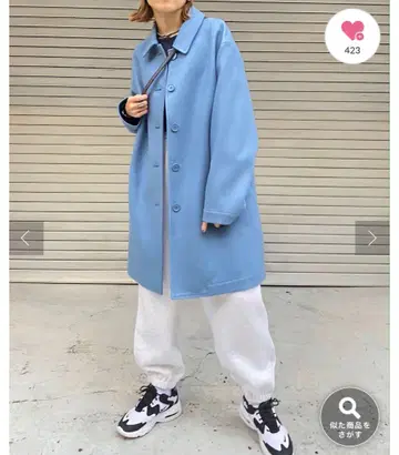 후즈후 갤러리 스텐칼라 하프 코트