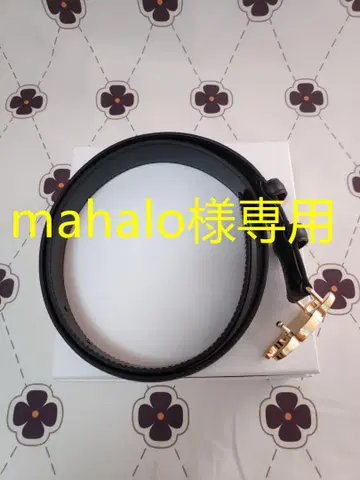 가죽 벨트 블랙/골드 컬러 버클 EUR85/100cm ( mahalo )