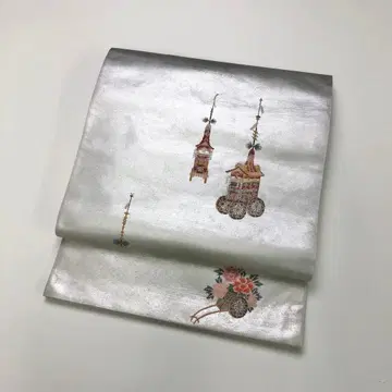 후쿠로 오비 고전 은사 칠보 칠보 꽃 수레 KO-1754