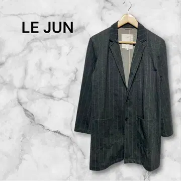 루준 M 사이즈 스트라이프 테일러드 자켓 긴팔 포켓 버튼