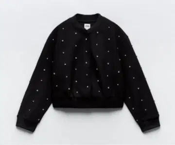 완판 ZARA 큐빅 블루종 블랙
