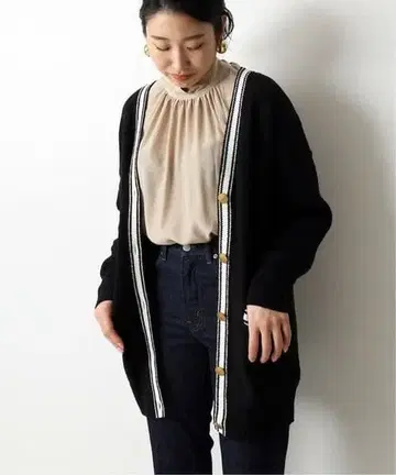 L'ESSAGE JOURNAL STANDARD 블랙 가디건