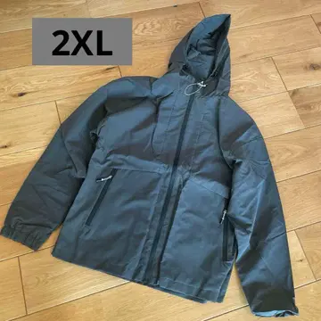 그레이 후드 부착 마운틴 후드티 남성 방풍 방한 2XL 미사용 새상품