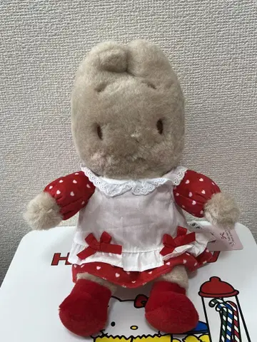 산리오 마론 크림 봉제 인형 레트로