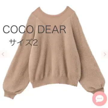 COCO DEAR 시어 절개 페더 니트
