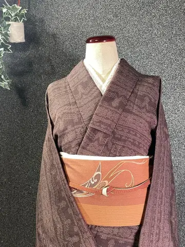 오비 조합이 즐거운! 순수 실크 귀신 쪼임 크레이프 원단 코몬