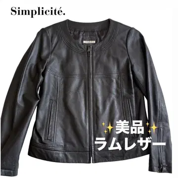 새상품급 [ Simplicite ] 천연 가죽 라이더 자켓 양가죽