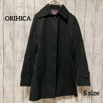 [ 새상품급 ] ORIHICA 트렌치코트 [ S ] 블랙 x 퍼플