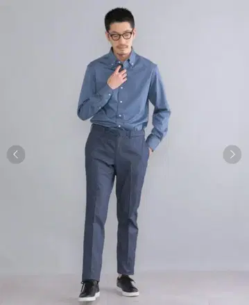 SHIPS <이지케어> 코튼 아쿠아틱 데님 슬랙스