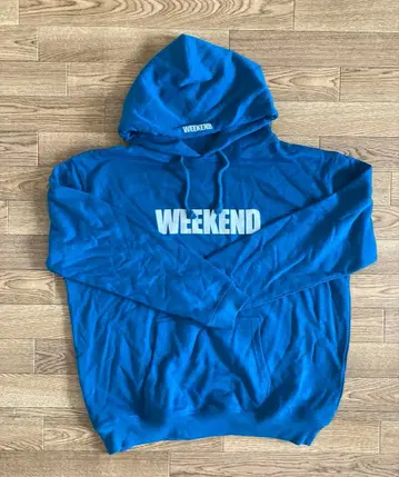 아카니시 진 WEEKEND 프린트 로고 후드티 M 사이즈