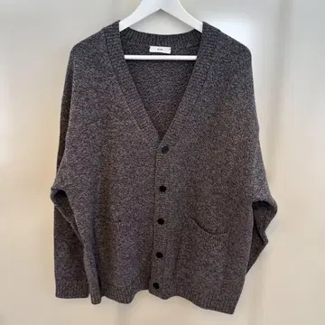 미사용 ATON 그레이 가디건