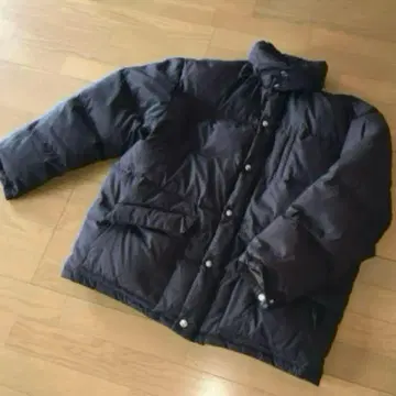 아르마니진 다운 자켓 빈티지 짙은 갈색 다크 브라운 M