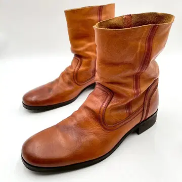 후프디도 천연 가죽 페코스 부츠 일본제 25.5 브라운 Y1214