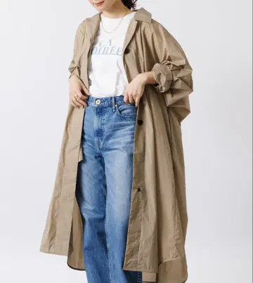 Rouge vif 발수 나일론 라이트 코트 트렌치코트