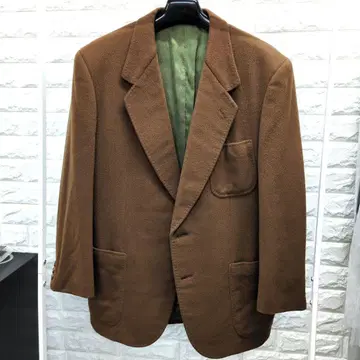 캐시미어 브라운 테일러드 자켓 퓨어 캐시미어