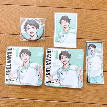 하이큐 극락탕 오이카와 토오루 캔뱃지 코스터