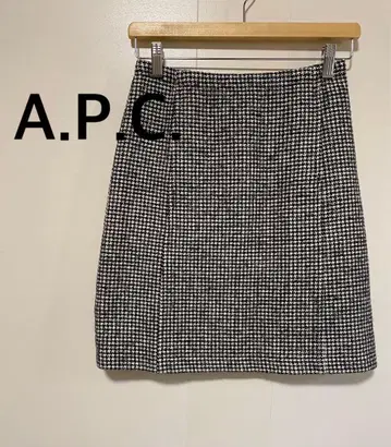 A.P.C. 아페쎄 미디 스커트 플레어 스커트 울 혼방 34