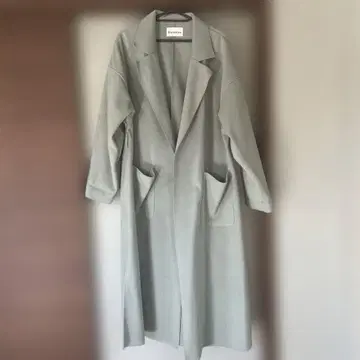 Donoban 롱 코트 민트 그린