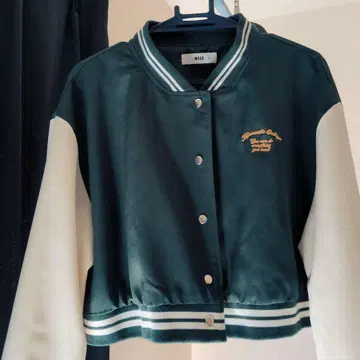 WEGO 바시티 자켓 F 다크 그린