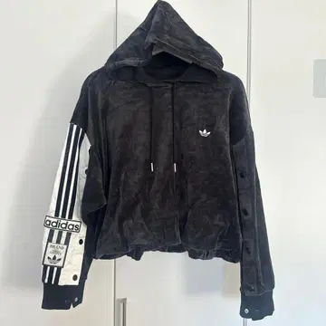 벨벳 소재 adidas originals 후드티