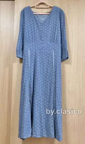 빅 사이즈 CLETTE 오리지널 오버 레이스 원피스 쿠레트