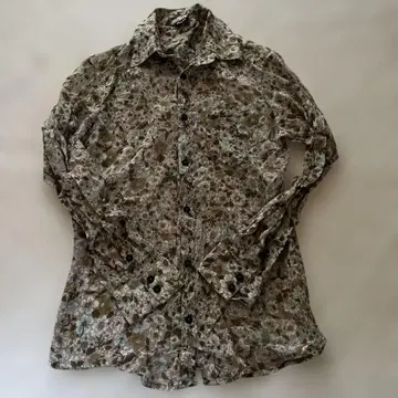 D&G 플라워 프린트 긴팔 셔츠