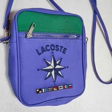LACOSTE 퍼플 숄더백 레어