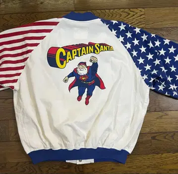 CAPTAIN SANTA 캡틴산타 블루종 사이즈M 슈퍼맨