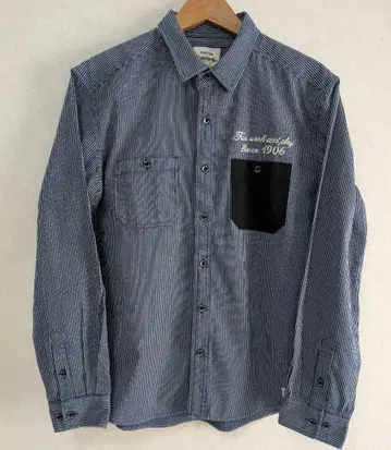 새상품급 SMITH'S AMERICAN 히코리 스트라이프 긴팔 셔츠 LL