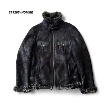 291295=HOMME B-3 fur mouton jacket