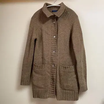 [Spick and Span] 브라운 롱 가디건 모 100% L