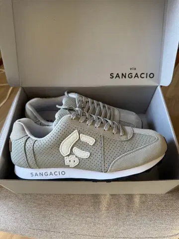 SANGACIO 그레이 스니커즈 뉴즈 MOM GRAY 28cm