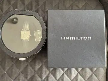 Hamilton 손목시계 브레인 스퀘어 페이스 가죽 케이스