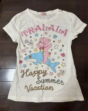 Tralala 트라라 레이스 리본 반팔 셔츠 헤이세이