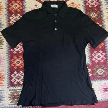 JOHN SMEDLEY 블랙 피케 셔츠