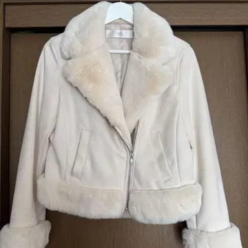 tocco closet 그레이 퍼 라이더스 자켓