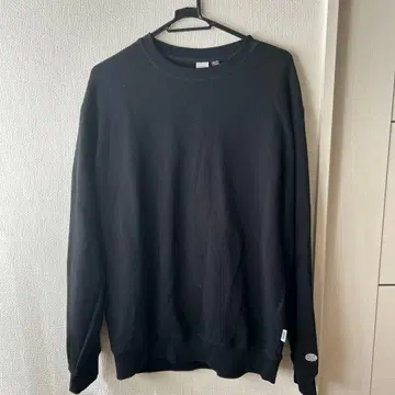 DISCUS ATHLETIC 블랙 맨투맨 X-Large