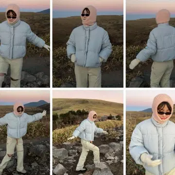 누구 하쿠 스카이블루 다운