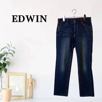 zG428 [ M ] EDWIN 데님 팬츠 테이퍼드 미드 라이즈
