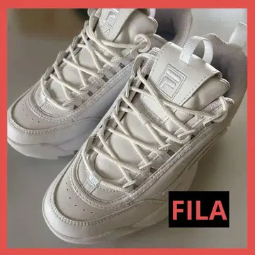 [ 새상품 ] FILA 스니커즈 화이트 24.0cm 여성용