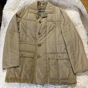 80년대 아쿠아 스큐텀 영국제 퀼팅 코트 빈티지