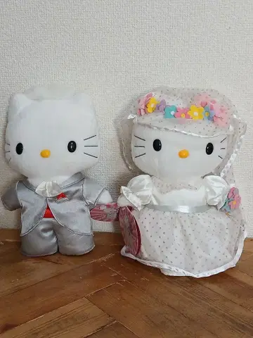 헬로키티 결혼식 봉제 인형