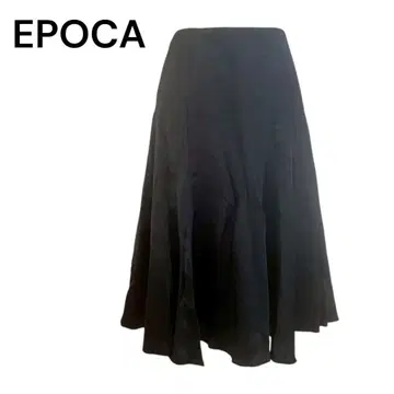 EPOCA 블랙 플레어 스커트 밀라노 깔끔한 드레스 캐주얼