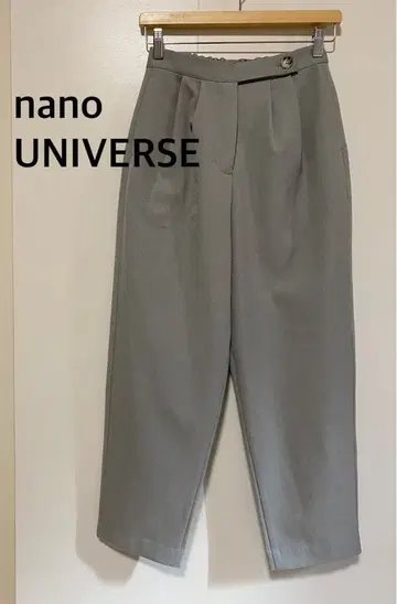 nano UNIVERSE 나노 유니버스 그레이 와이드 팬츠 허리밴딩