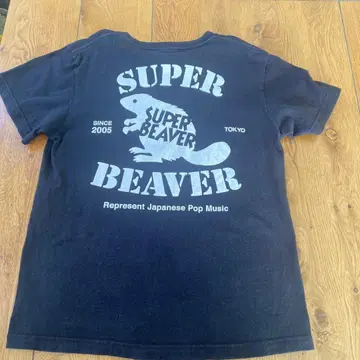 SUPER BEAVER 백 프린트 T셔츠 M 사이즈
