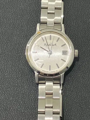 MARGARET HOWELL 아날로그 손목시계 실버