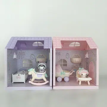 산리오 인형의 집 쿠로미 마이멜로디 세트 연결 가능