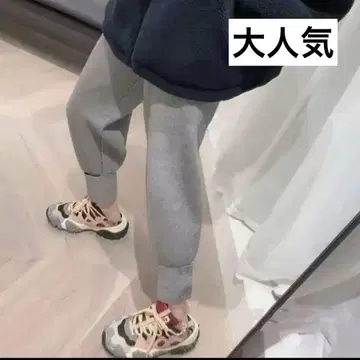 여성용 니트 팬츠 조거 팬츠 스웨트 팬츠 한국 패션!